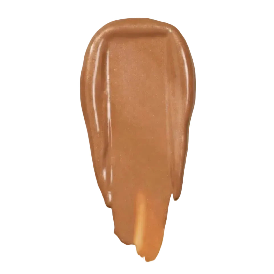 ENLUSY N‑330 Neutral Tan Luxe foundation swatch — medium‑deep neutral tan shade, rich pigment density with luxury satin finish for South Asian skin tones.
