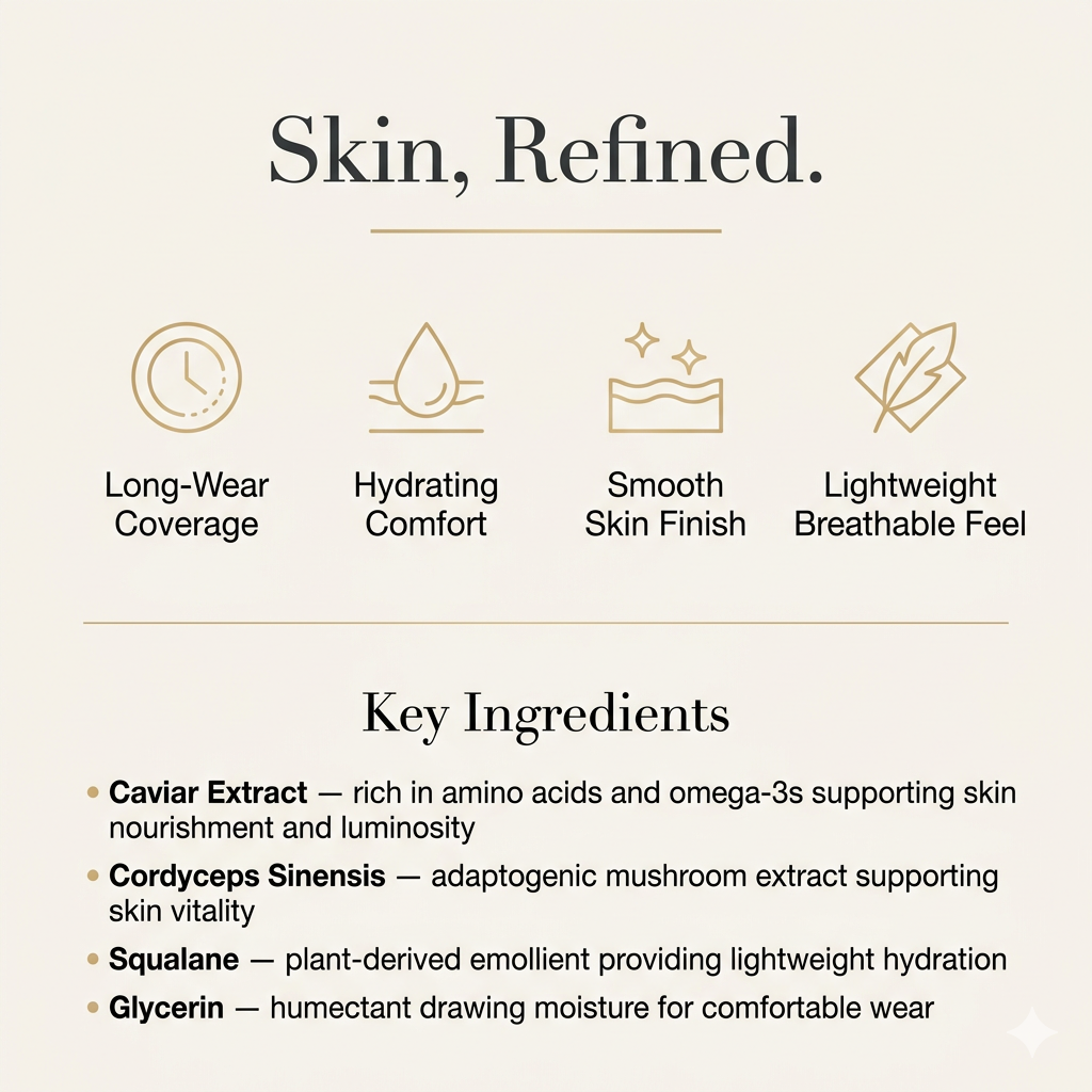 ENLUNSY Caviar Essence Foundation